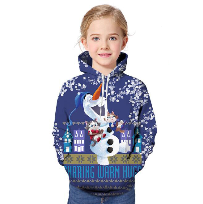 anime hoodies christmas snowman sweatshirt for girls MYanimec