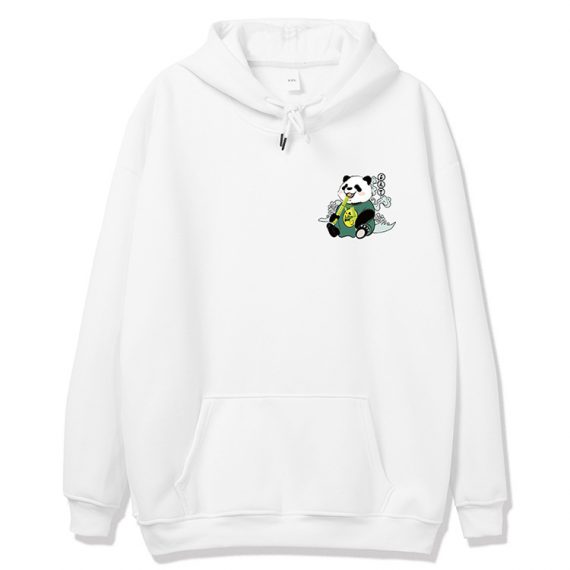 adult unisex panda black and white hoodie 3D style