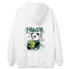 adult unisex panda black and white hoodie 3D style