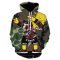 adult anime bart simpson camo hoodies