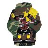 adult anime bart simpson camo hoodies