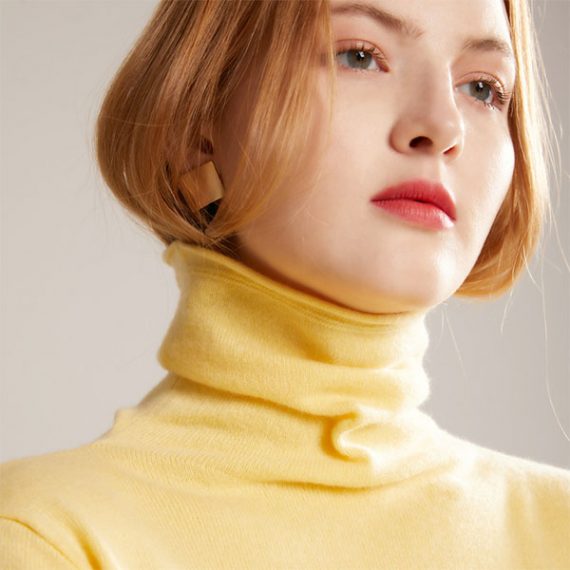 solid color womens turtleneck sweater wool pullover