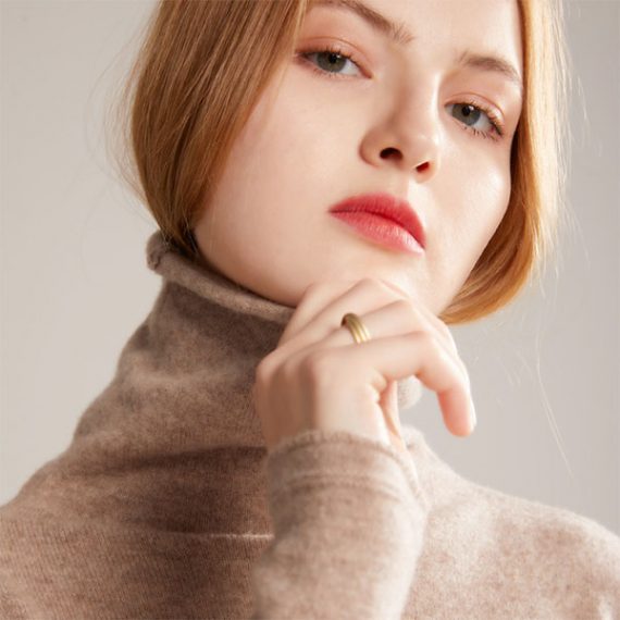 solid color womens turtleneck sweater wool pullover