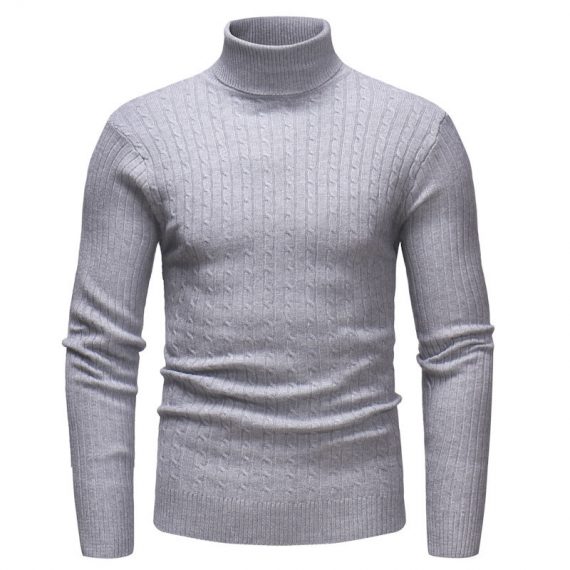 solid color red turtleneck mens