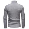 black mens turtleneck pollover sweater