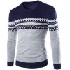 adult round neck pullover sweater for men