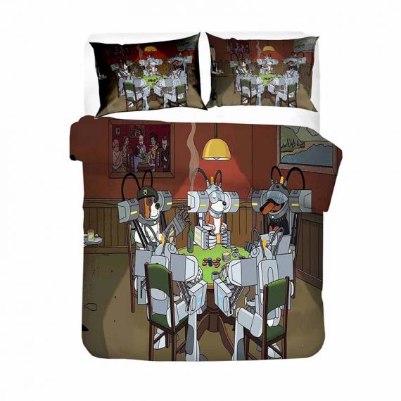 Rick And Morty Bed Set Three Pieces