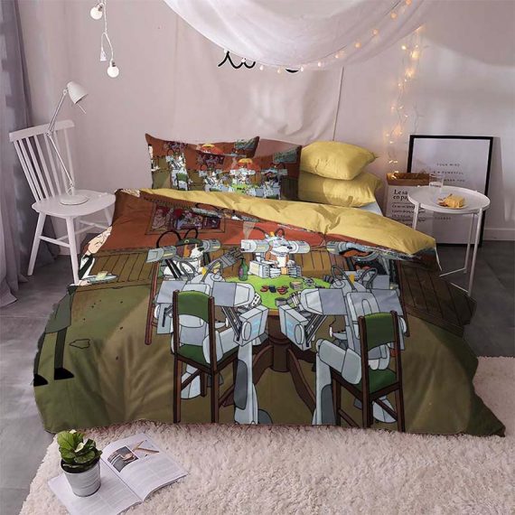 Rick And Morty Bed Set Three Pieces