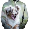 Cute Dog Print Hoodie For Men And Women