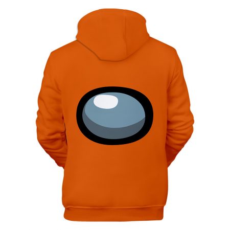 2020 new hot game Among Us printing adult Unisex Orange hoodie sweater sweatshirt