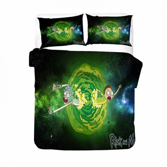 Rick And Morty Bed Set Three Pieces