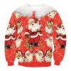 Women's Christmas Red And Funny Santa Claus Sweatshirts Christmas Hoodies