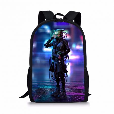 Hiking Backpack School Backpack Cyberpunk Cool Backpack