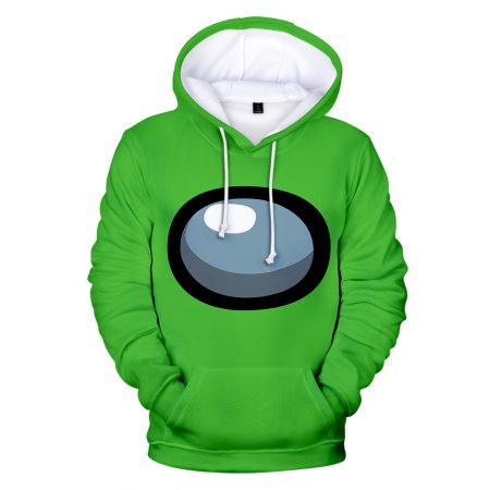 2020 new hot game Among Us printing adult Unisex green hoodie sweater sweatshirt