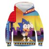 Hot New Sonic 3D Printing Kids Boy Girl Blue Yellow Sweater Hoodie