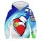 Hot New Sonic 3D Printing Kids Boy Girl Red Sweater Hoodie