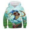 New Sonic 3D Printing Kids Boy Girl Blue Sweater Hoodie