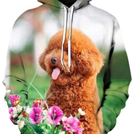 Cool Dog Print Style Sweatshirt For Men And Women