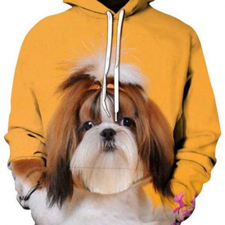 Cool And Cute Dog Print Style Sweatshirt For Men And Women