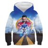 Hot New Sonic Printing Kids Boy Girl Light Blue Sweater Hoodie