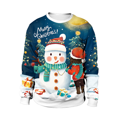 Christmas Sweatshirts Snowman And Kid Merry Christmas Hoodies