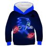 Hot New Sonic Printing Kids Boy Girl Black Red Blue Sweater Hoodie