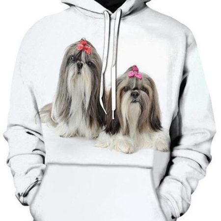 Shih Tzu Dog Print Sweatshirt Animal Sweatshirt For Men And Women