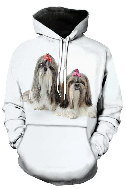 Shih Tzu Dog Print Sweatshirt Animal Sweatshirt For Men And Women