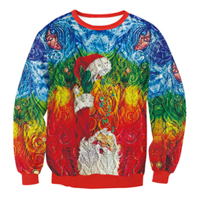 Colorful And Funny Christmas Hoodie Christmas Sweatshirts For Women