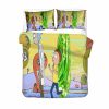 Three Pieces Rick And Morty Bed Sheets