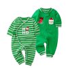 Striped Christmas Snowman Jumpsuit Clothes for Babies
