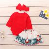 A Gift for Baby girls First Christmas Dress Clothes