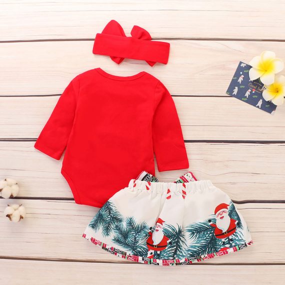 A Gift for Baby girls First Christmas Dress Clothes