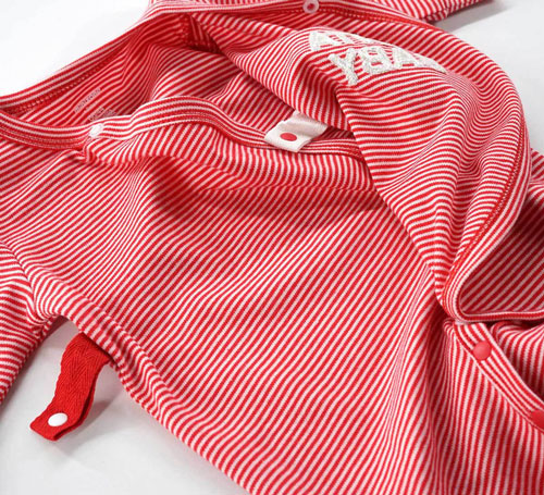 Striped Christmas Snowman Jumpsuit Clothes for Babies