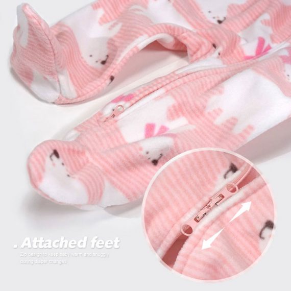 Cute and Funny Bear And Reindeer Infant Pajamas Christmas Onesies