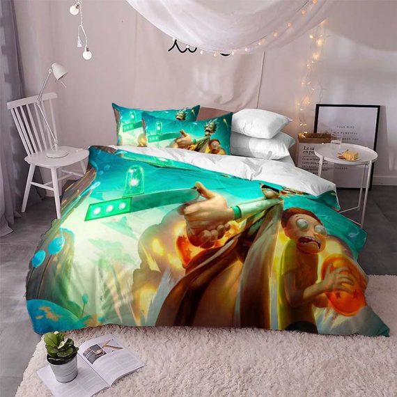 Rick And Morty Bed Comforter Set
