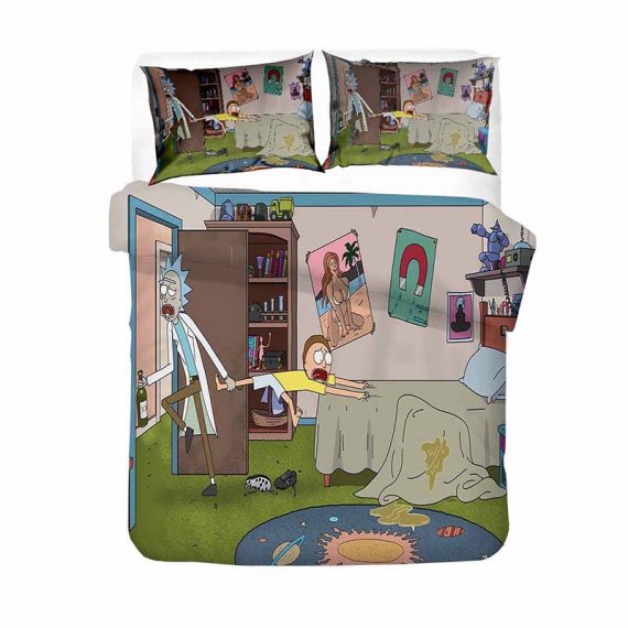 Rick And Morty Bed Comforter Set