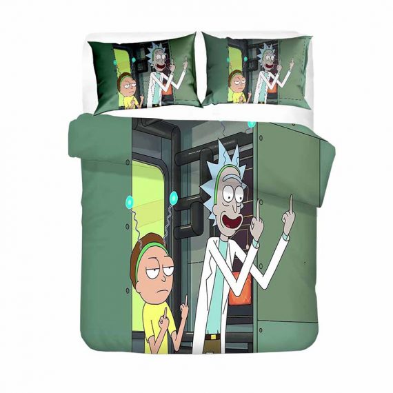 Rick And Morty Bed Set Duvet Cover