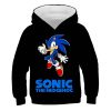 Hot New Sonic 3D Printing Kids Boy Girl Black Bule Sweater Hoodie