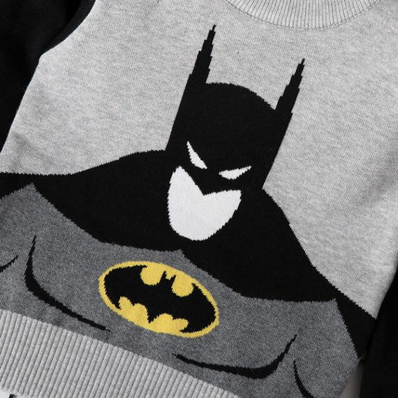Cool Gray Batman Ugly Christmas Superhero Sweaters