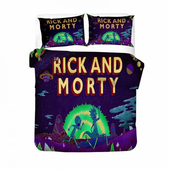 Rick And Morty Duvet Cover 3pcs Comforter Set