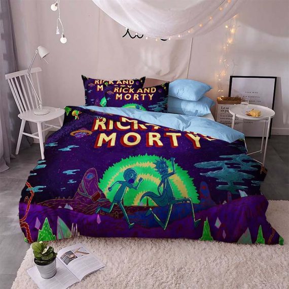 Rick And Morty Duvet Cover 3pcs Comforter Set