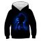 Sonic Printing Kids Boy Girl Black Bule Sweater Hoodie