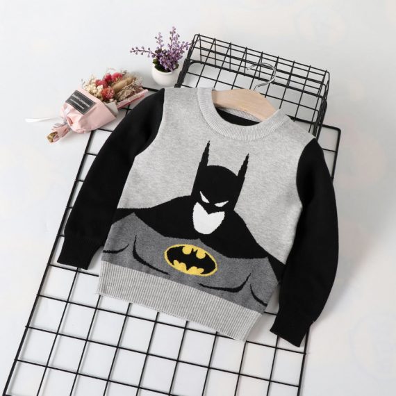 Cool Gray Batman Ugly Christmas Superhero Sweaters