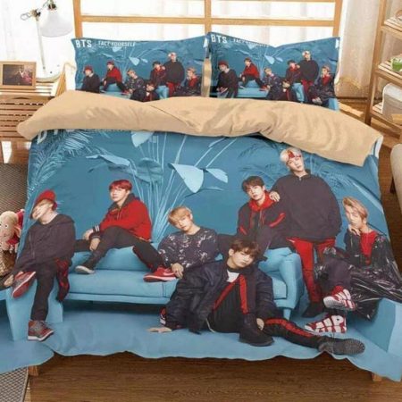 Bts Bed Set 3D Print Comforter