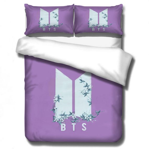 3D Style Comforter Bts Bed Set