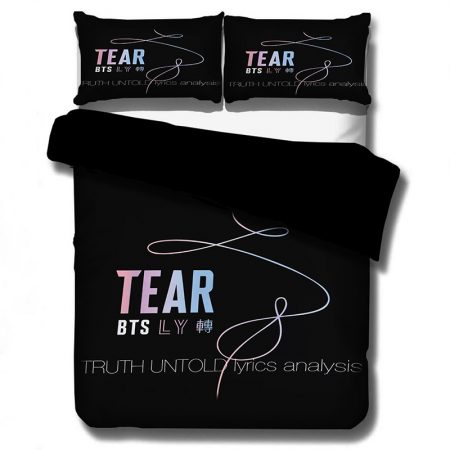 Bts Bed Sheets 3D Style Comforter Set