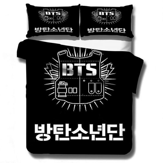 Bts Bed Sheets 3D Style Comforter Set