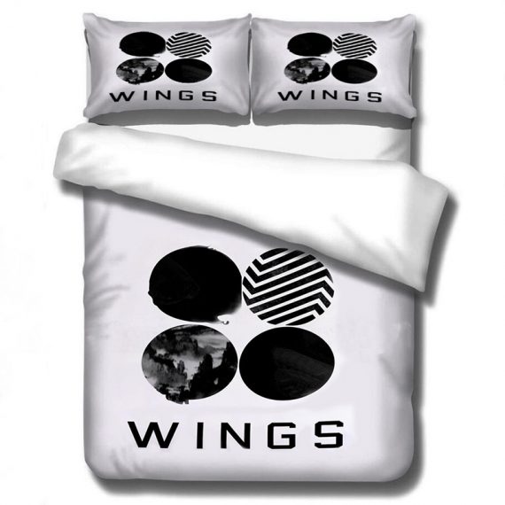 Bts Bed Cover Three Picecs Comforter Set