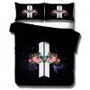 Three Picecs Comforter Set Bts Duvet Cover